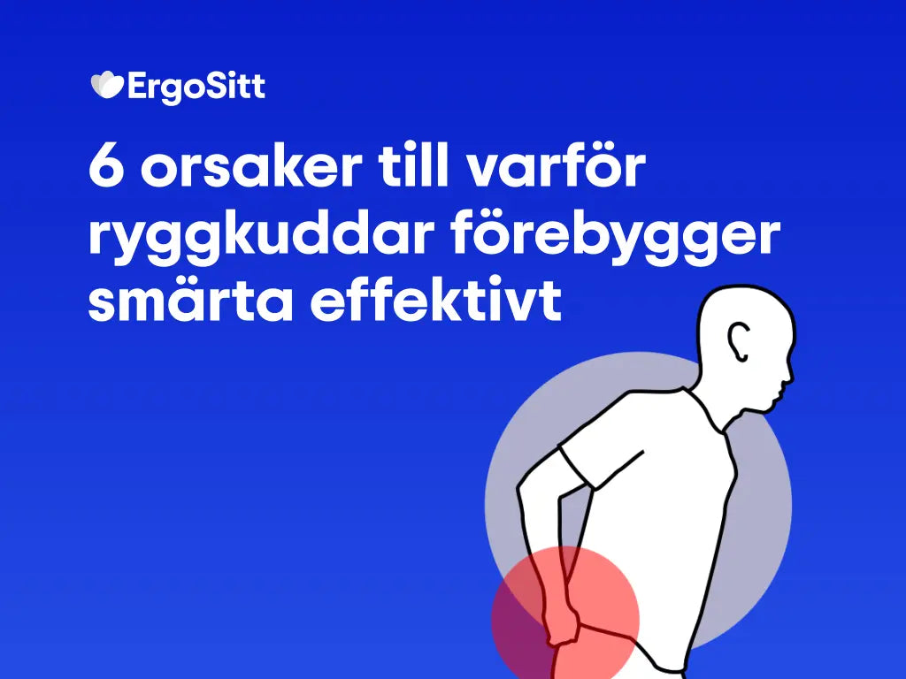 6 orsaker till varför ryggkuddar förebygger smärta effektivt