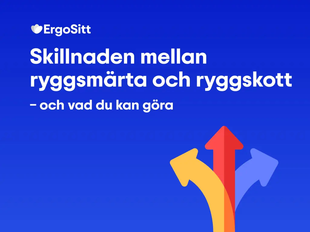 Skillnaden mellan ryggsmärta och ryggskott – och vad du kan göra