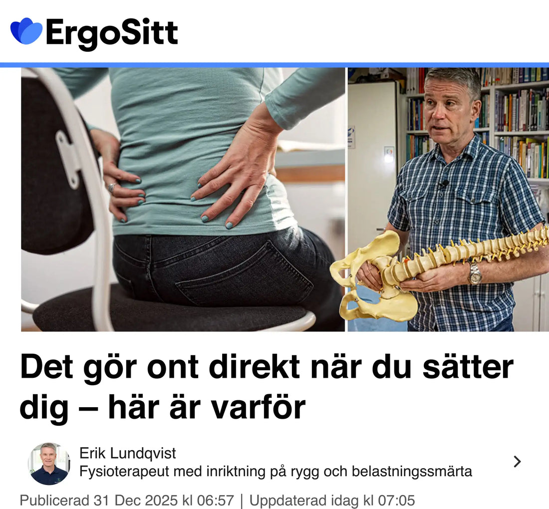 Det gör ont direkt när du sätter dig – här är varför