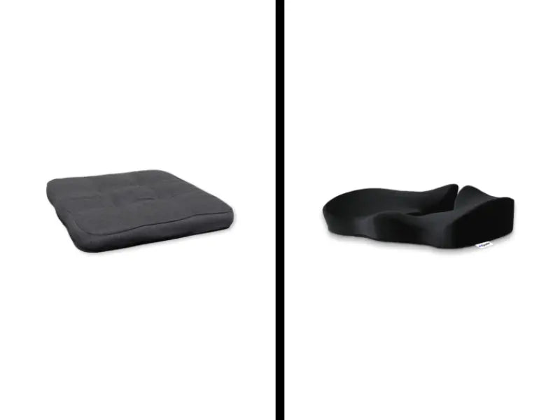 Jämförelse mellan vanlig sittkudde och ErgoKudden – varför ergonomiskt stöd gör skillnad vid ryggsmärta